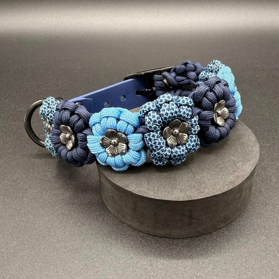 Monochrome Blue Flowers