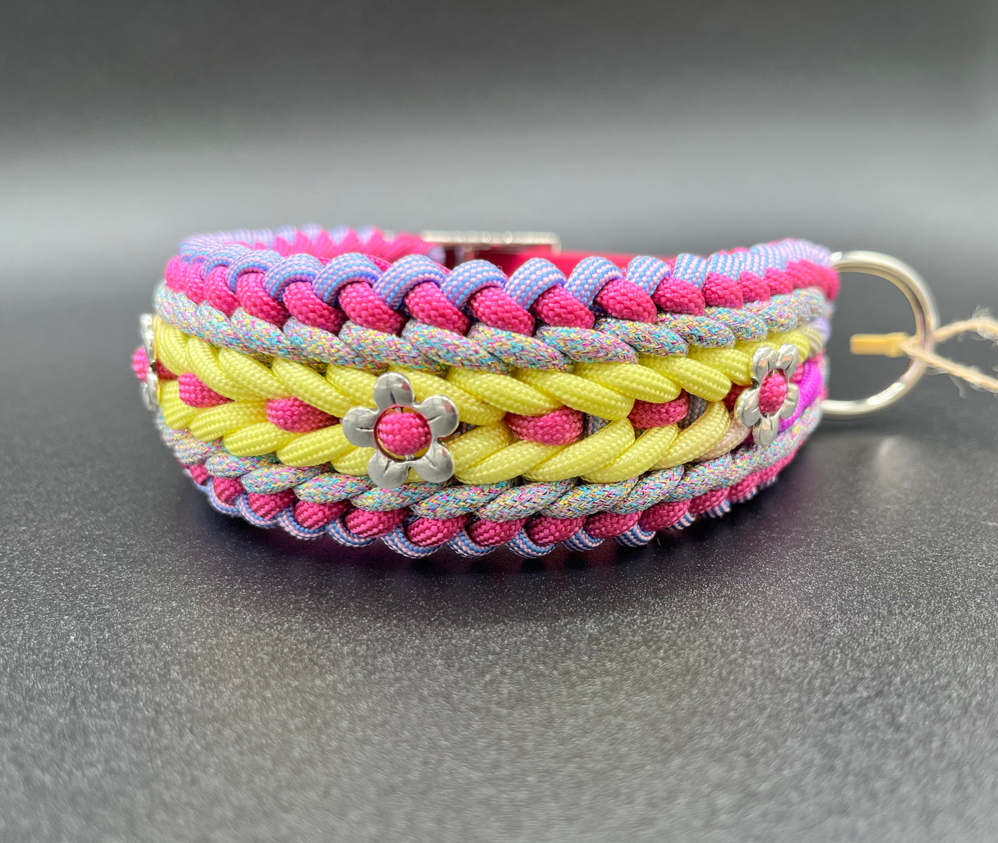 The Riveter in Pink, yellow, silver glitter (sz. 13-15)